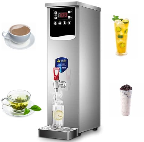 Home Hot Water Boiler, 10L/20L/30L Stainless Steel Hot Water Dispenser With Smart Control Panel, 40-100℃ Temperature Control, Non Drip Tap, for Coffee, Tea, Protein Powder, Cereal