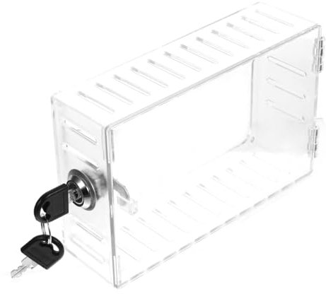 STOBOK Universelle Thermostat Abdeckung Transparente Thermostat Schutzbox mit Schlüsselschloss für Wandthermostate Langlebig und Kompatibel mit Verschiedenen Modellen