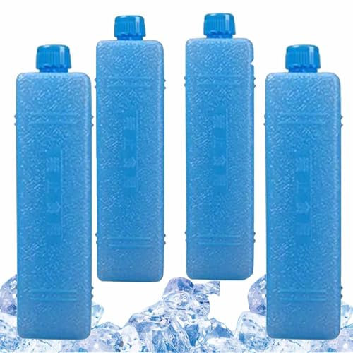 Kühlakkus Kühltasche,4 Stück Dünne Kühlakkus Für Kühlbox,200ml Wiederverwendbare Kühlelemente, Ultradünner Kühlelement, Kühltasche Kühlbox Kühlakku Kühlpads Freeze Packs Für Reisen Und Camping