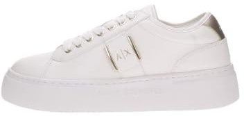 Armani Exchange Damen Kurt, Gold Details, Debossed Logo Sneaker