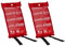ABUS Löschdecke -2er Set - LD1118 – Zuverlässige Feuerlöschdecke für Haushalt und Küche, hitzebeständig, kompakt und einfach in der Anwendung