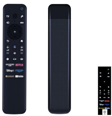 azurano Fernbedienung für Sony RMF-TX920U 101955411 RMF-TX820U 101955911 Vo | Bluetooth Sprachsteuerung Sprachsuche Tastenbeleuchtung Streaming-Tasten