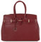 Tuscany Leather TL Bag - Handtasche aus Leder mit Goldfarbenen Beschläge (Rot)