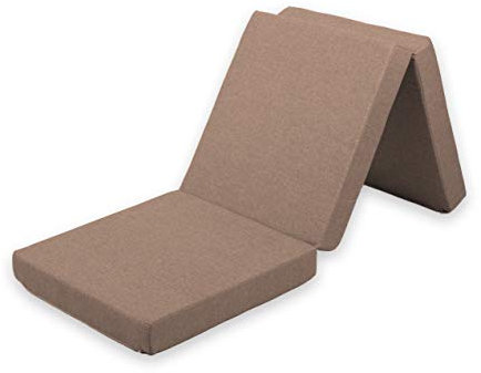 gutekissen® Klappmatratze Faltmatratze Gästematratze 3MAT Saw Set (Matratze 195x65x5+Tasche+Deko Kissen 55x30), Saw Beige