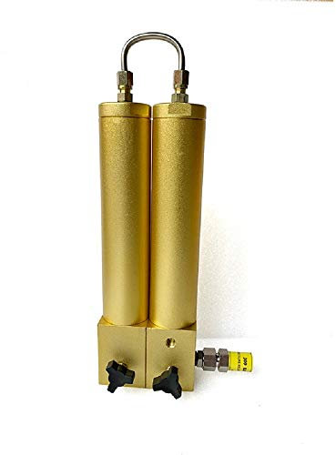 TUXING - Separador de aceite y agua, 4500 psi, con válvula de seguridad, filtro de aire de filtración de dos etapas para compresor de aire de alta presión de buceo (408 mm x 100 mm)