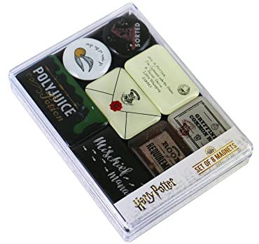 Half Moon Bay Potter Set mit 6 Magneten Hogwarts Artefakte MAGEHP04 Mehrfarbig 7 (h) x 9 (w) x 2 (d) cm