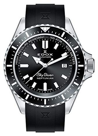 EDOX Herren-Armbanduhr Skydiver Neptunian Datum Analog Automatik 80120 3NCA NIN