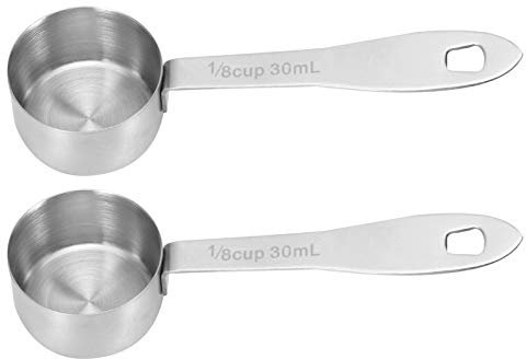 Coffee Scoop,30ml/1Oz Stainless Steel Coffee Scoop,Long Coffee Measure Spoon,Coffee Tea Grains Measure Tablespoon for Coffee, Milk Powder, Fruit Powder