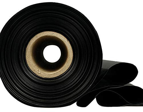 Garten HDPE Teichfolien, 100% Wasserdicht Teichfelle, Wetterresistent 0, 5 Mm Eindicken Plastikstück Zum Dachregen Auslaufsicher Fischteichfolie, 49 Größen (Farbe : Black, Größe : 8x9m)