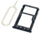 Handywest Kompatibel für Huawei P Smart FIG-LA1 FIG-LX1 FIG-LX2 FIG-LX3 SIM Karte Karten Halter Halterung SIM Card Holder Tray Slot Nano Schlitten einschubfach inkl Nadel Öffner Schwarz
