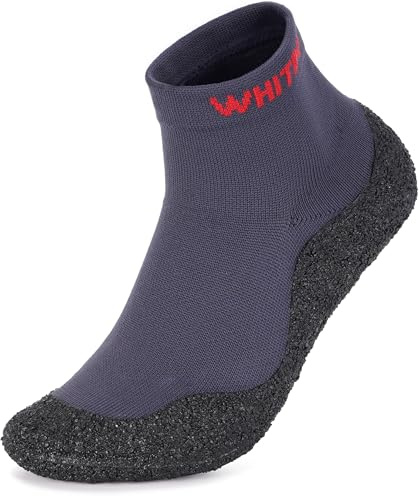 WHITIN Mens Water Socks Shoes for Beach Pool para Mujeres M11/W12 Grey
