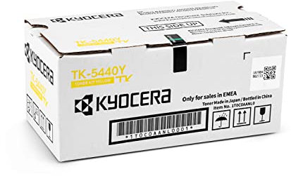 Kyocera TK-5440Y Toner Gelb. Original Tonerkartusche für bis zu 2400 Seiten. Toner Drucker kompatibel für PA2100cx, PA2100cwx, MA2100cfx und MA2100cwfx