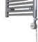 terma MOA Chrome Thermostatic Electric Element for Heated Towel Rail Radiator, Standard and Dual Fuel, ALL WATTS (With T-Piece, 300W)
