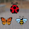 Flexible Screen Door Magnets,Screen Door Protector Patch,6Pcs (3 Sets)- for Keeping People and Pets Safe, and Cover Up Small Holes in Screens.
