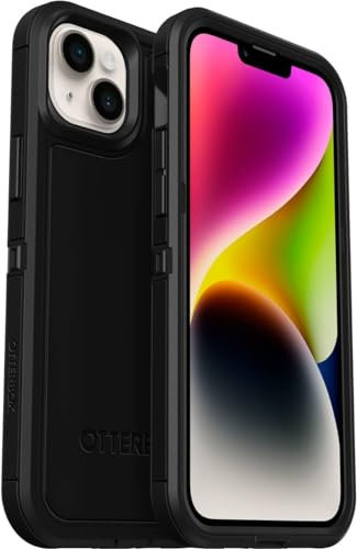 OtterBox Defender XT Case for iPhone 14 Plus with MagSafe, Shockproof, Drop proof, Ultra-Rugged, Protective Case, 5x Tested to Military Standard, Black - Non-Retail Packaging