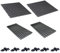 QOTSTEOS 4 Stück Aquarium-Gitter-Trennwand, Gitter-Filterschale, PP-Gitter-Isolationsplatte, rechteckig mit Saugnapf, Aquarium-Trennwand, gespleißt mit 6 Stück Saugnapf-Clip