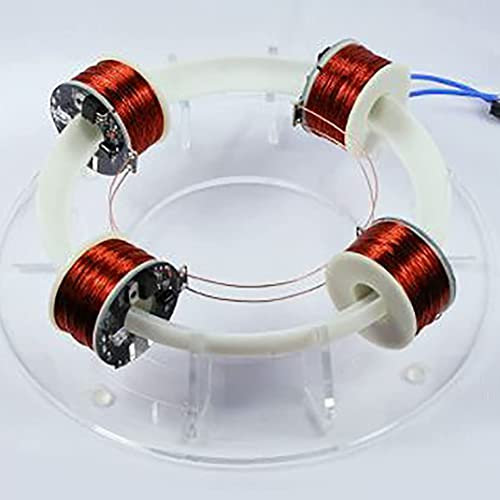 4/6 Rubrik-Getreide-Beschleuniger-Zyklotron-Magnetschweben-bürstenloser motorischer körperlicher DIY-Modell High-Tech-Spielzeug,4 coils