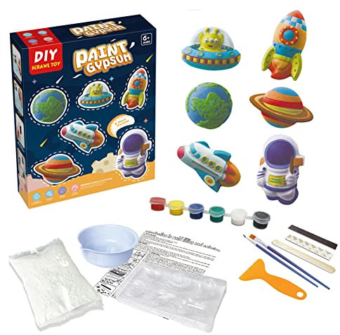 ISAKEN Peinture Platre Enfant, Jouet Artisanat Peinture Jouet Peinture 3D Figurines, Moulage Peinture Animaux Enfant Peinture Moulage Animaux Plâtre Jouet Plâtre DIY Loisir Créatif pour Enfants