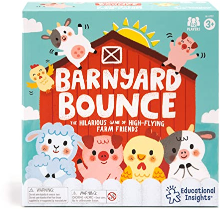 Learning Resources Barnyard Bounce Game, Preschool Memory & Matching Game, Boys & Girls Ages 3+