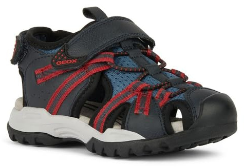 Geox J Borealis Boy B Sandal, AVIO/RED, 37 EU