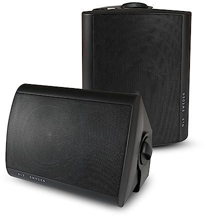 RO&CO DLS Paire de haut-parleurs muraux/plafonds extérieurs avec woofer de 5,25 Réf. MB5i Noir