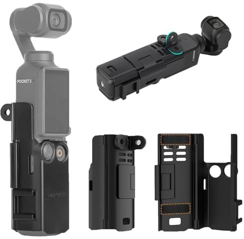 Fenmaru Erweiterungs Adapter Halterung für DJI Osmo Pocket 3 Zubehör, Osmo Pocket 3 Schutz Rahmen Mount für Osmo Pocket 3 Gimbal Kamera