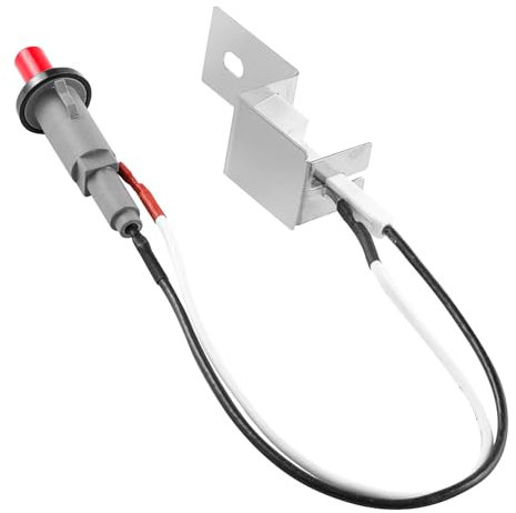 Tigbear 80462 Piezo-Grill-Zünder-Kit mit Druckknopf Ersatz für Weber Q100 Q200 Gasgrill, Flammenstarter Druckknopf Piezo-Kit