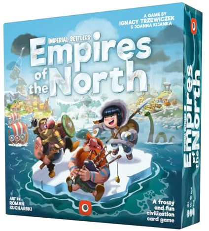 Portal Games | Imperial Settlers Empires of The North | Standalone Strategy Board Game, Asymmetric Factions, Engine-Building Card Game | 1–4 Players | 45–90 Minutes