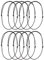 TAZIZI Lot de 10 cordons réglables en cuir noir pour collier ras du cou pour fabrication de bijoux