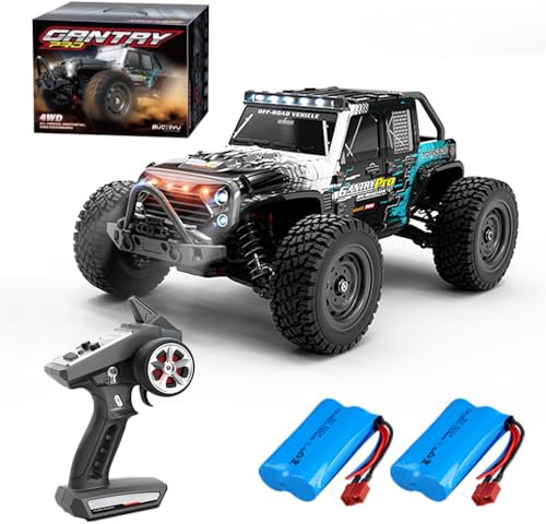 X-Verse 16103PRO 70KM/H Ferngesteuertes Auto Bürstenlose, 1:16 Wasserdichtes RC Autos, 4WD All Terrain Offroad RC Truggy RC Truck Crawler für Erwachsene, 2 Batterien