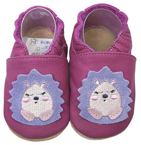 HOBEA-Germany Scarpe per Bambini e Bambine in Diversi Modelli Riccio Viola, Taglia 24/25