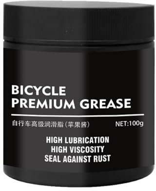Trockenkettenschmiermittel, Fahrradkettenfett, 100 ml Cycle Grease Kettenlager-Fahrradschmiermittel, Rostfreier Kettenwachs-Mehrzweck-Fahrradreiniger für und Pedale