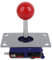 NSXAYIWE Classic 2/4/8 Way Game Joystick with Red Ball Handle for Gaming, Versatile Joystick for Wood, Metal Control Panels