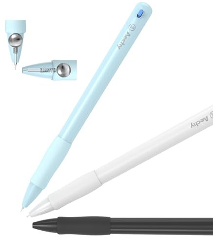 AECHY Gravity Auto-Retract Pen, Retractable Ballpoint Pens with Silicone Grip, Black Ink Pens 0.5mm Fine Point Smooth Writing Fall protection for Journaling Office School Supplies Smooth (Gravity)