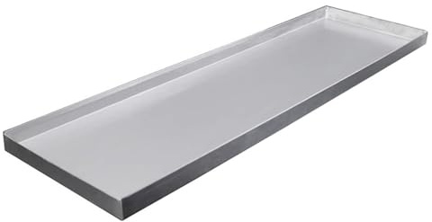 WAMJ AQDY Pflanzwanne, Gewächshauswanne, Anzuchtschalen, Pflanzschalen für Töpfe, Robuster Edelstahl für Drinnen und Draußen, ohne Löcher(121x41x2cm (47.6x16.1x0.8in))