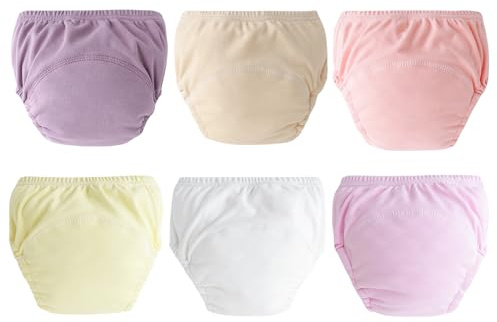 Happy Cherry 6 PZ Mutandine di Apprendimento Bambino, Bambini Pantaloni da Vasino, Unisex Bambino Mutandine di Apprendimento, Lavabile Mutanda Per Bambini L