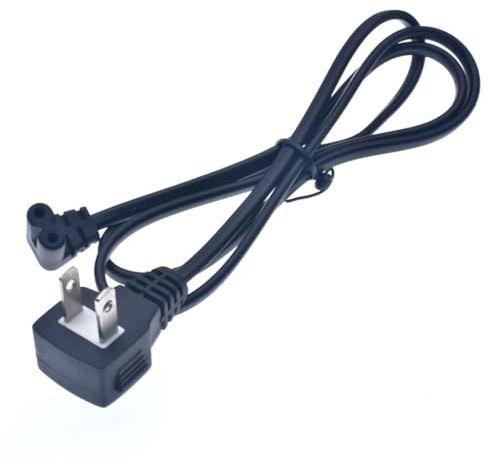 Kompatibel for Samsung, kompatibel for Philips LED-Fernseher, NEMA 1–15P bis 90 Grad C7, AC-Netzkabel VDE(1M)
