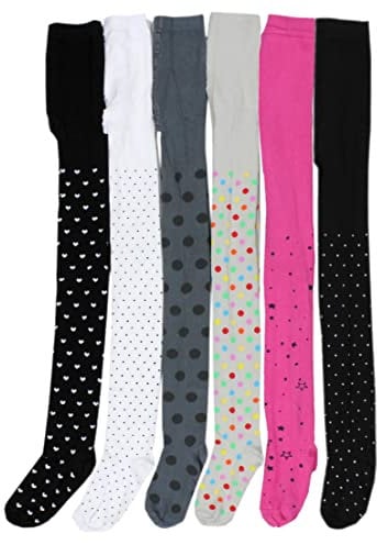 TupTam Calzamaglia Colorate per Bambina, Set di 6, Mix di colori 6, 140-146