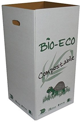 5 unidades de cartón para residuos orgánicos, 35 x 35 cm, 70 cm de altura, recipiente para reciclaje diferenciado, basura y basura