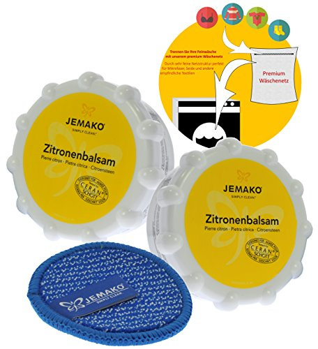 Jemako Zitronenbalsam 700g (2X 350g) - Duopad blau Mini Ø 9,5 - Sinland feinmaschiges Wäschenetz