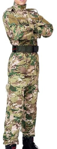 ATAIRSOFT Taktische Männer BDU Kampfuniform Jacke Hemd & Hosenanzug für Armee Militär Airsoft Paintball Jagd Kriegsspiel (MC, L)