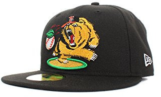 New Era Minor League Fregri 59Fifty Cap Fresno Grizzlies Schwarz, Size:8