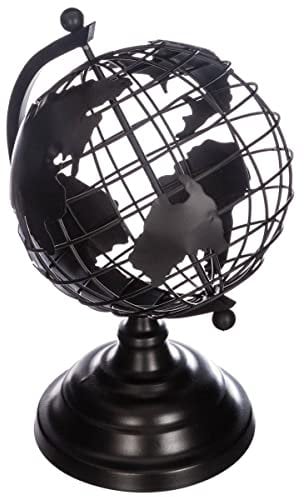 Atmosphera - Globus - Metall - schwarz - H28 cm - Schwarz