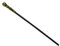 Bastone con scettro Dorato 80 cm - Nero - Taglia Unica