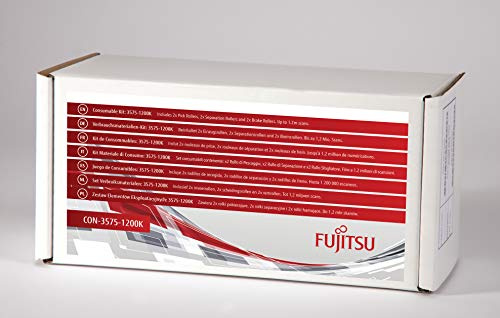 Fujitsu/PFU Consumable Kit: 3575-1200K 2 Pack: For fi-6400, fi-6800. Includes 2x Pick Rollers, 2x Separation Rollers and 2x Brake Rollers. Estimated Life: Up to 1.2m scans.