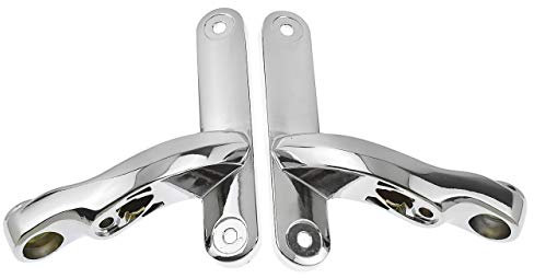 HDBUBALUS Motorrad-Zusatzlicht-Halterungen für Blinker, Siganl Nebelscheinwerfer, Passlicht, Rahmenteile, passend für Harley Touring, Electra Glide, Road King, Chrom