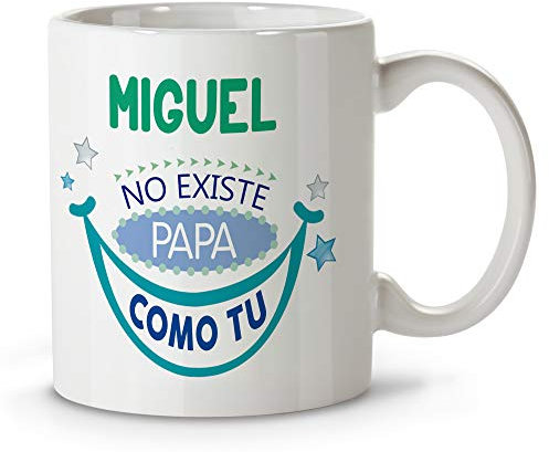 LolaPix Taza con frases personalizada. Regalo personalizado. Día del Padre. Varios diseños. Capacidad 300ml. Papá Ninguno