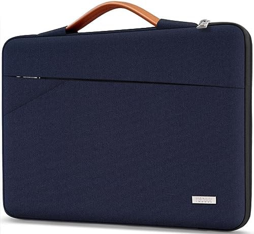 TECOOL 14 Zoll Laptop Tasche Hülle Laptoptasche für 14 Zoll Lenovo HP Dell Acer Asus Notebook Chromebook, Tasche 15,3 MacBook Air M4 M3 M2 Wasserdicht Notebooktasche Stoßfestes Schutzhülle, Dunkelblau