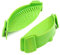 Cozihom Lot de 2 passoires à pâtes en silicone à clipser pour poêle, taille universelle, matériau de qualité alimentaire, résistant à la chaleur, vert