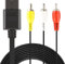 Link-e : Cable AV Audio Video RCA Compatible avec la Console Nintendo 64, Super Nintendo et Gamecube (N64, SNES, Supernes, GC)